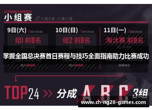 掌握全国总决赛首日赛程与技巧全面指南助力比赛成功 掌握全国总决赛首日赛程与技巧全面指南助力比赛成功